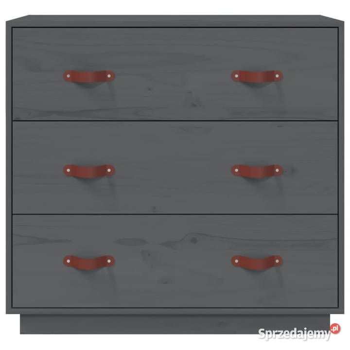 Komoda szara 80x40x75 lite drewno sosnowe Warszawa