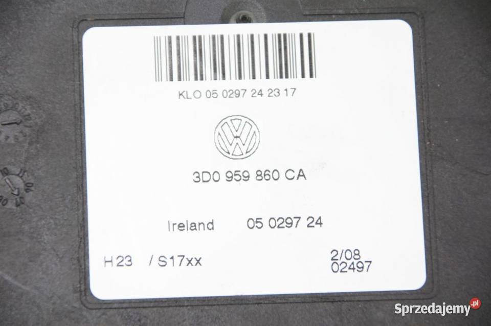 MODUŁ VOLKSWAGEN PHAETON 3D0959860CA Pozostałe Motoryzacja kujawsko-pomorskie Lipno