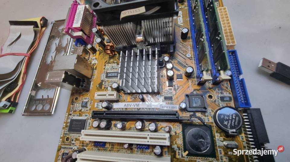 Legendarna retro płyta główna ASUS A8VVM 1Gb RAM Opole