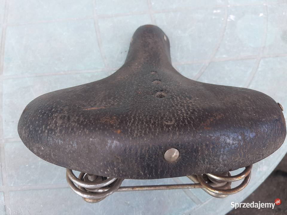 Skórzane siodełko rowerowe lubuskie Skwierzyna
