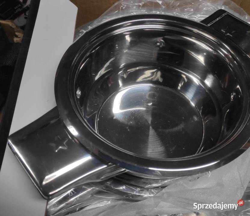 Komplet garnków stalowych Lafaiet 16 el Garnki i szybkowary