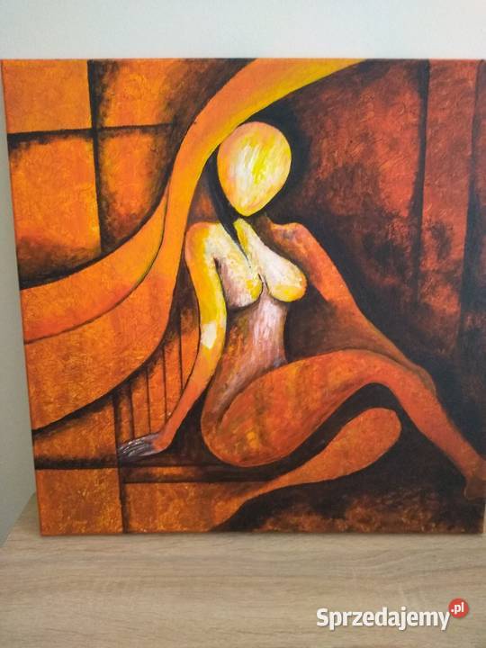Obraz ręcznie malowany 40x40 Nowy Sącz