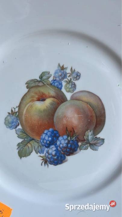 Patera i 5 talerzyków deserowych Z owocami pomorskie
