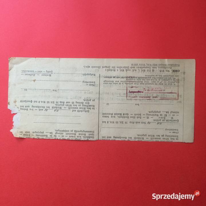 1707 Zwrotne Sądowe Poświadczenie Odbioru Szczecin