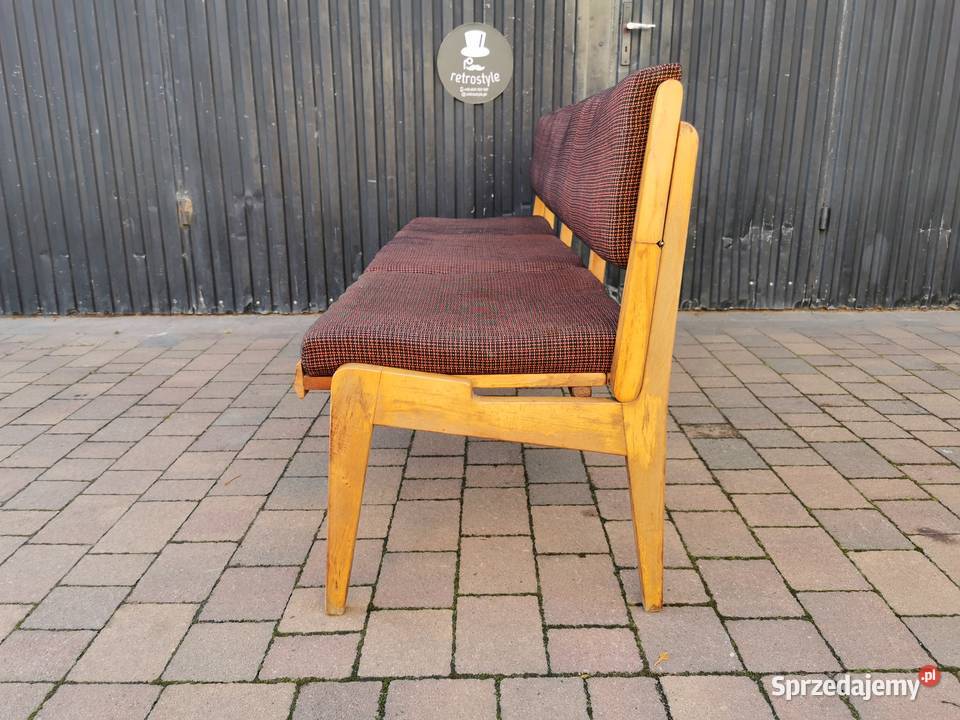 Ława rozkładana Czechosłowacja 60 design PRL Pogórze