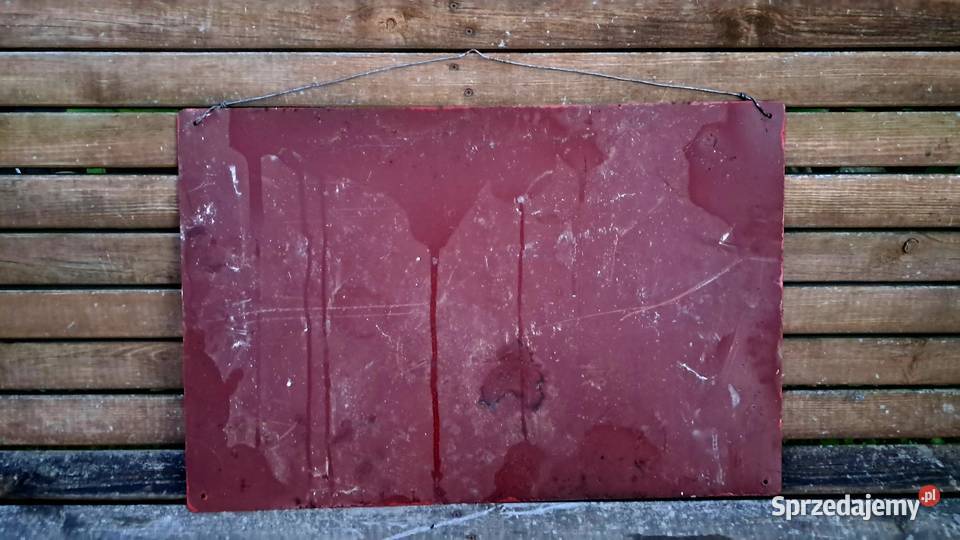 Stara Emaliowana Tablica Dopuszcza Się Palenie W kujawsko-pomorskie Świecie