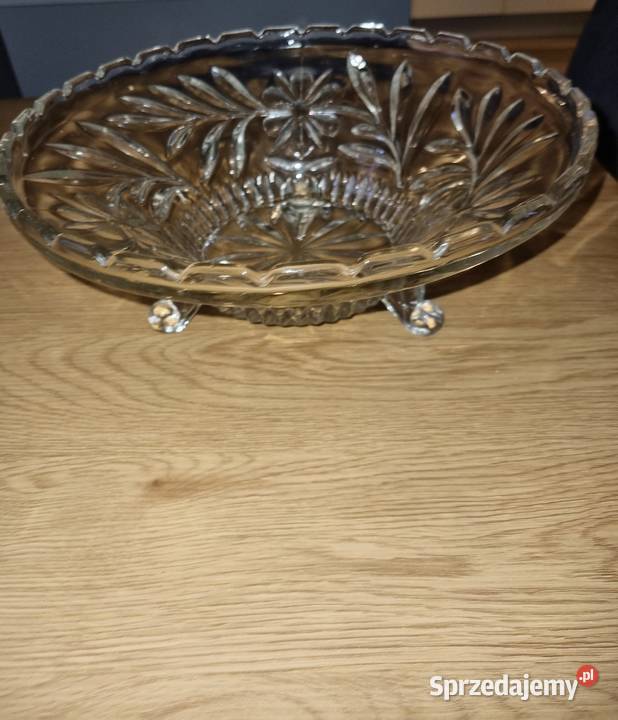 Patera Misa Szklana Vintage Wola Podłężna