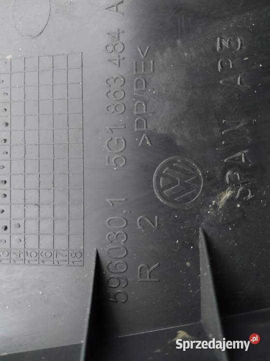 OSŁONA PROGU PRAWA LED LISTWA GTI 5D VW