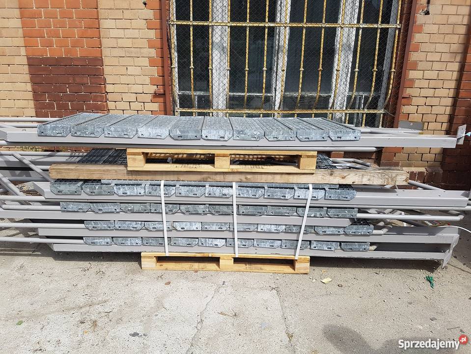 Schody metalowe 10 stopni z poręczą 90x220 wewnętrzne dolnośląskie