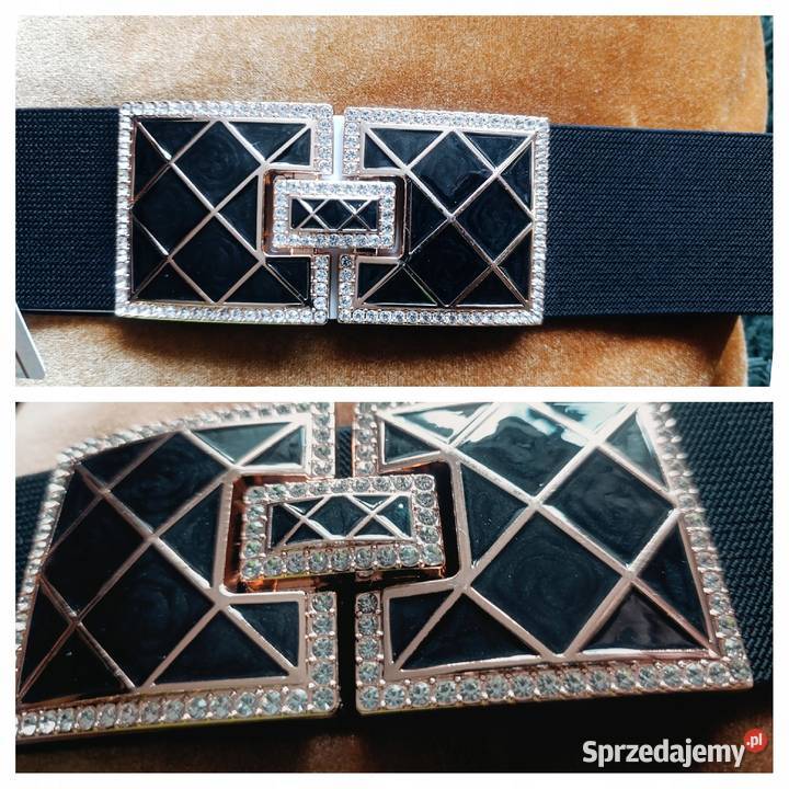 Pasek DamskiGUMA OZDOBNA BIŻUTERIA cekiny Wieluń sprzedam