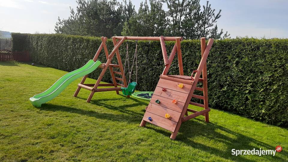 Drewniany Plac Zabaw JUMBOGOOFY 4xHuśtawka Drewno  Ełk sprzedam