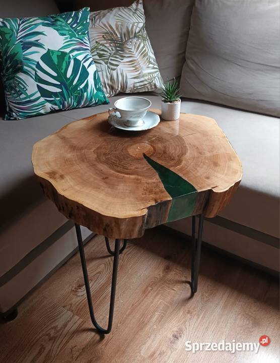 Piękny stolik kawowy Handmade Wyjątkowy Plaster opolskie Opole