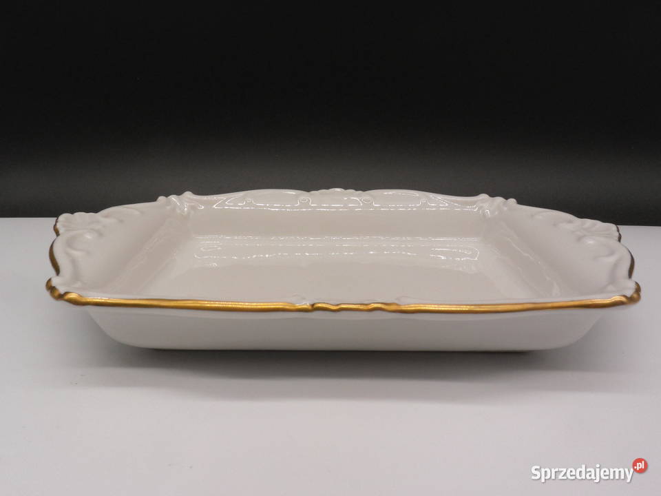 Elegancki półmisekpaterka Weimar Porzellan Porcelana i szkło wielkopolskie Raszków