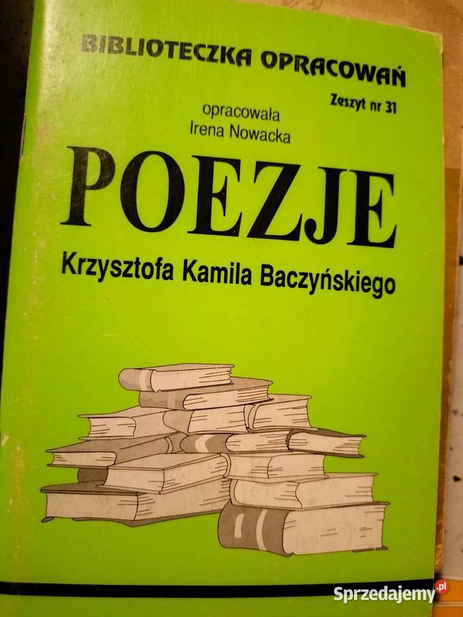 Baczyński Poezje biblioteka analiz literatury Warszawa
