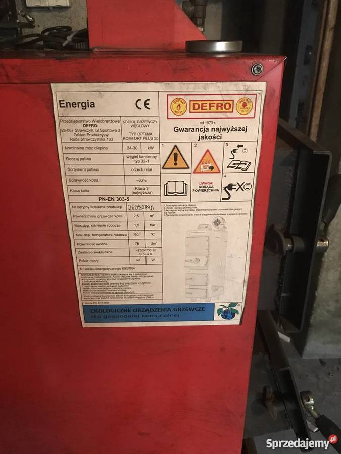 Piec Defro optimum komfort 25 plus podkarpackie Rzeszów