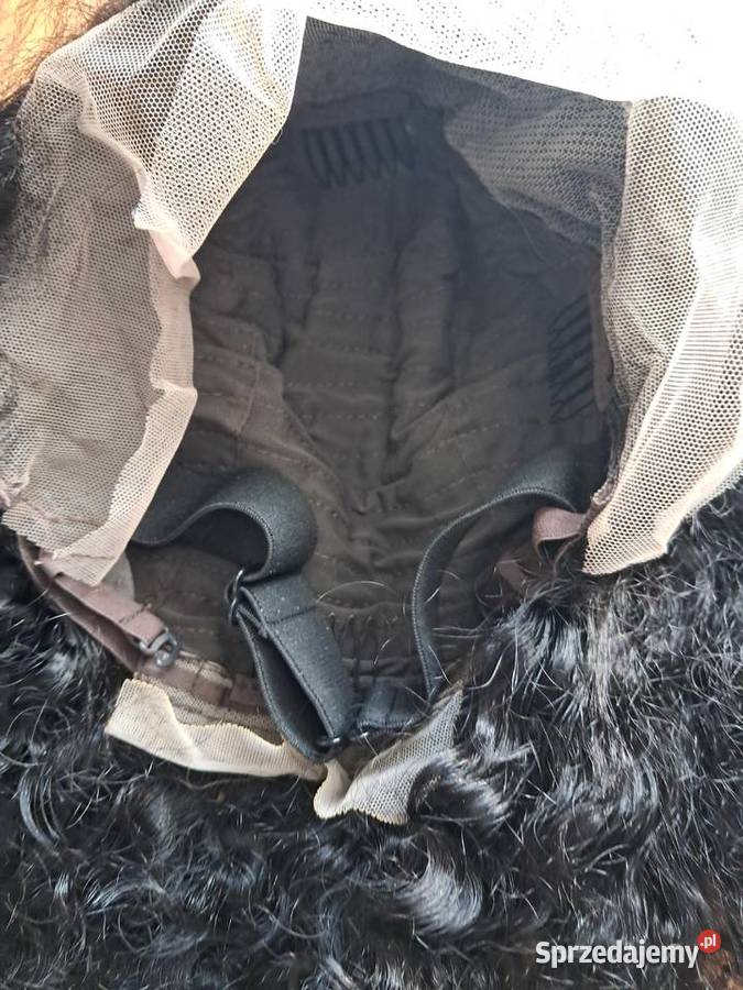 nowa regulowana peruka czarne kręcone włosy brak Sandomierz sprzedam