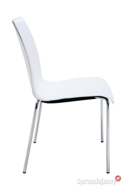 Krzesło do poczekalni białe