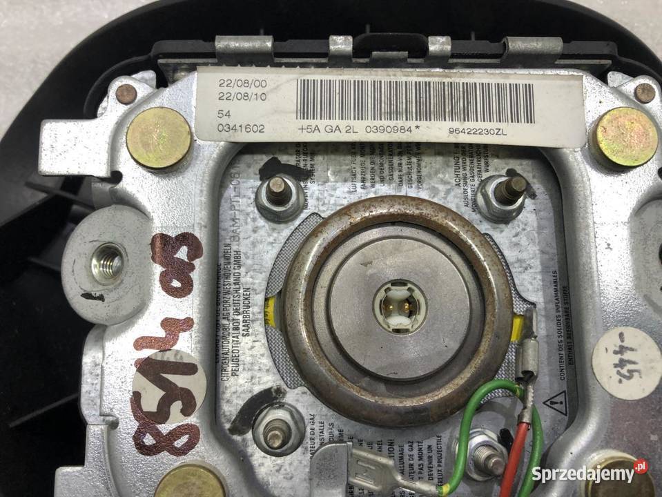 PODUSZKA AIRBAG KIEROWCY PEUGEOT 406 96422230ZL osobowe