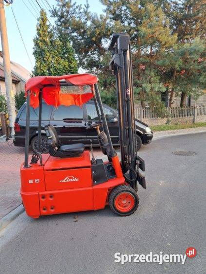 Wózek widłowy elektryczny LINDE E15 sprzedam