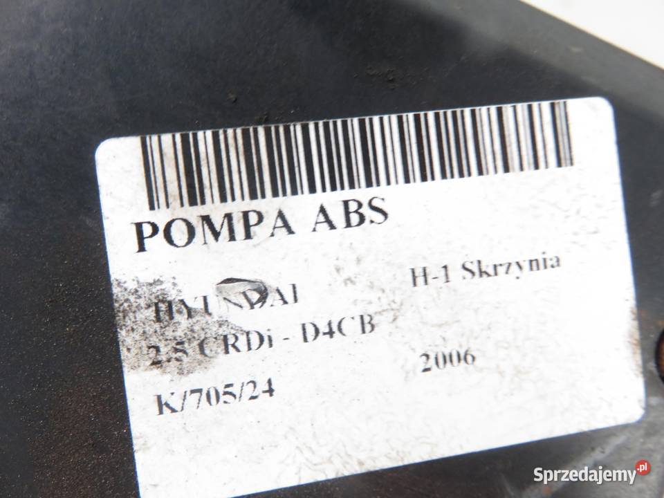 POMPA ABS HYUNDAI H1 Skrzynia 589004A050 Układ ABS i ESP sprzedam
