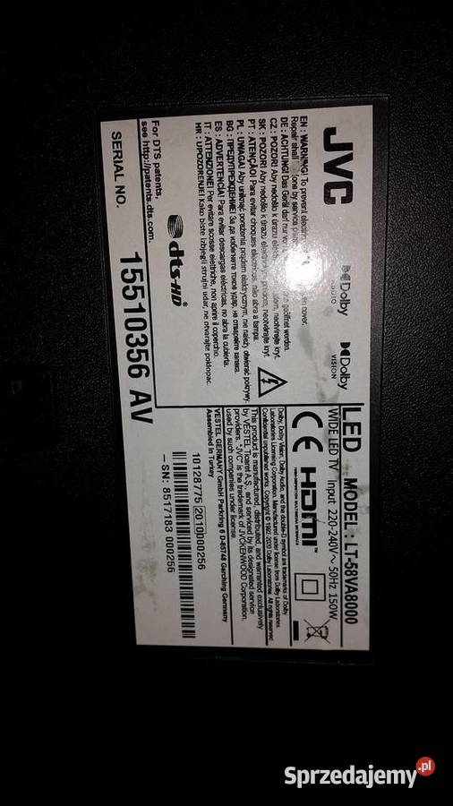 Vestel 17MB 170 JVC LT 58VA 8000 Chorzów sprzedam