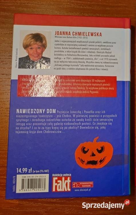 Nawiedzony dom Joanna Chmielewska Rok wydania 0 sprzedam