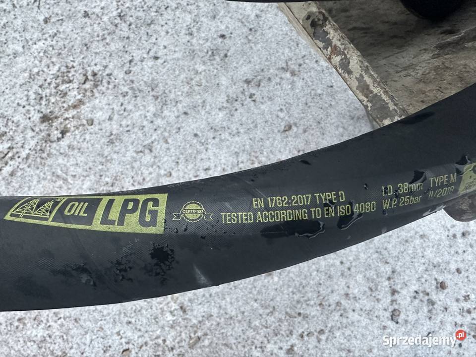 Przewód gumowy zbrojony wąż 5m odporny na olej i Jędrzejów