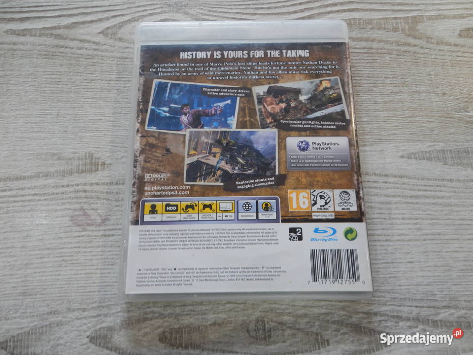 Gra 3 Uncharted 2 Among Thieves Kultura i Rozrywka Leżajsk sprzedam