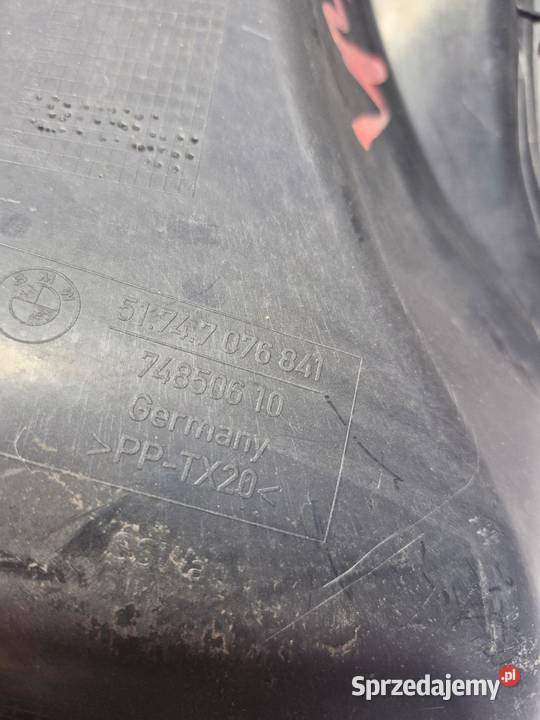 BMW E87 KANAŁ WLOT POWIETRZA TARCZY HAMULCOWEJ osobowe