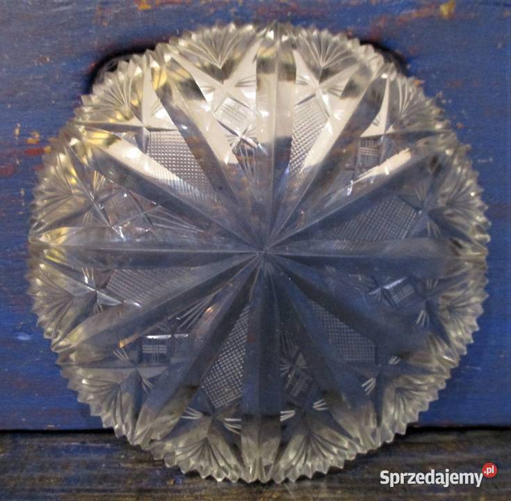 Kryształowy Talerzyk Deserowy PRL mazowieckie Nieporęt