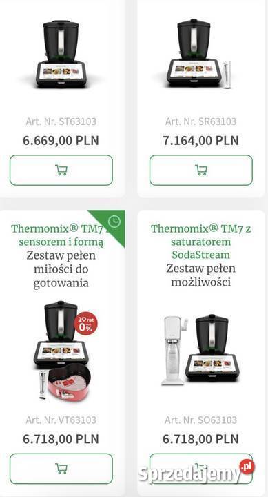 THERMOMIX TM7 RATY 0 Gwarancja Do 5 LAT Dostawa Warszawa sprzedam