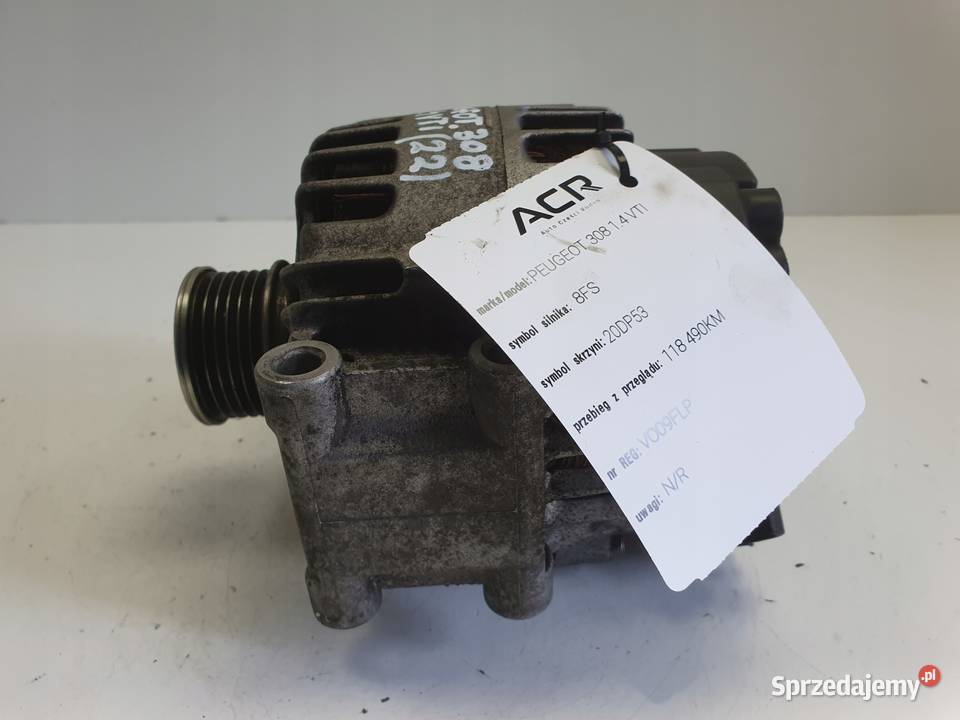 ALTERNATOR Peugeot 308 16 VTI valeo V757651380 osobowe Chełm