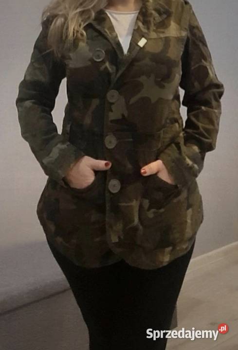 Kurtka marynarka żakiet damski moro 38M Łódź