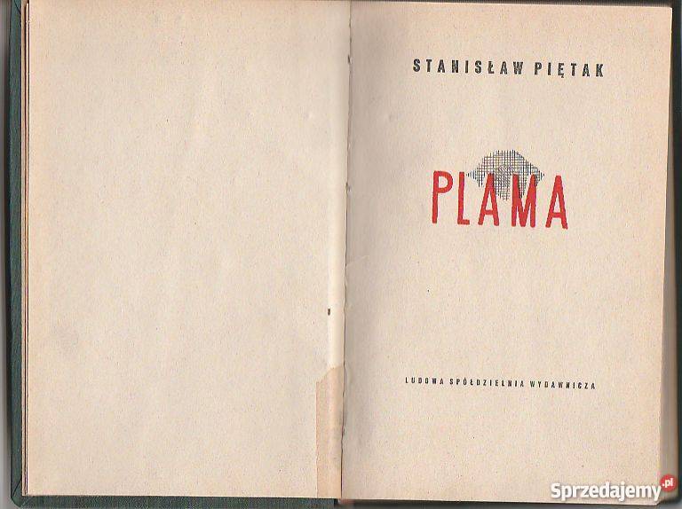 7288 PLAMA STANISŁAW PIĘTAK literatura piękna - proza polska sprzedam