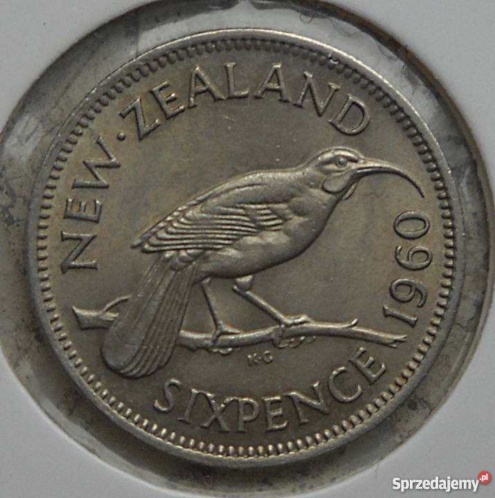 NOWA ZELANDIA SIXPENCE 1960 rPTAK Legionowo