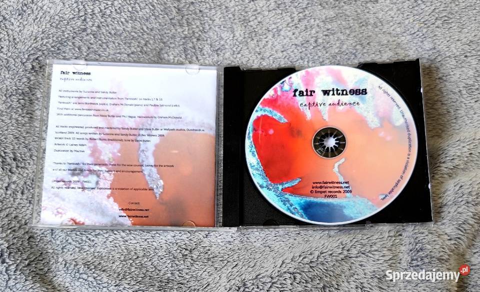 Fair Witness Captive Audience CD folk pop śląskie Rybnik sprzedam