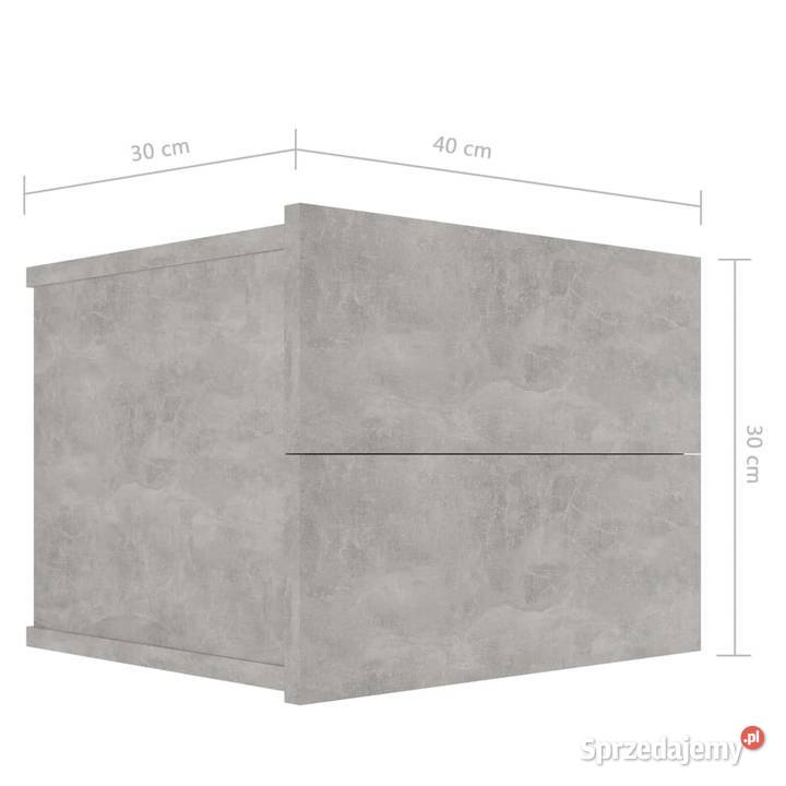 vidaXL Szafka nocna betonowy szary 40x30x30 Nocne Warszawa sprzedam