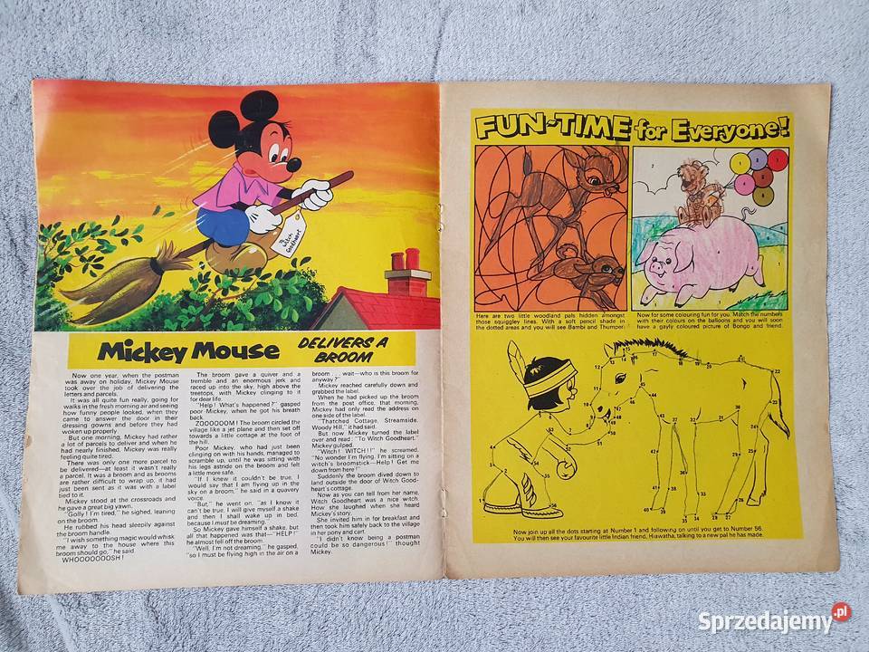 Disneyland komiks z 1973 roku w jęz angielskim Komiksy pomorskie