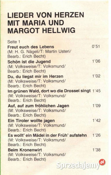 Maria i Margot Hellwig Piosenki płynące z Gliwice