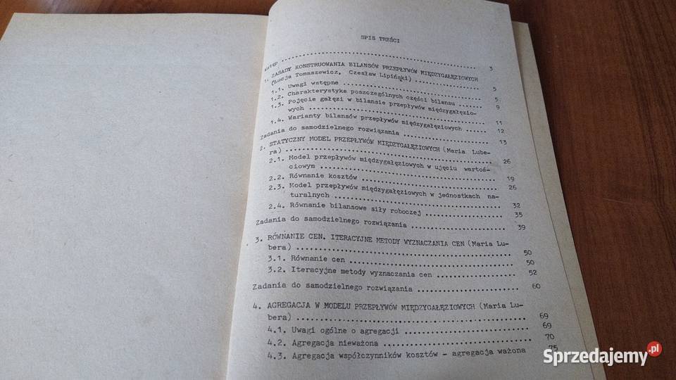 Przepływy międzygałęziowe elementy teorii Łucja miękka Książki naukowe i popularnonaukowe Gdańsk