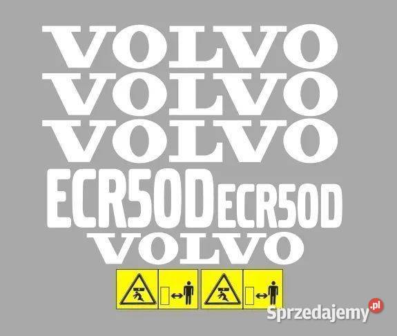Naklejki oklejenie VOLVO ECR50D Zamiennik mazowieckie Janików sprzedam