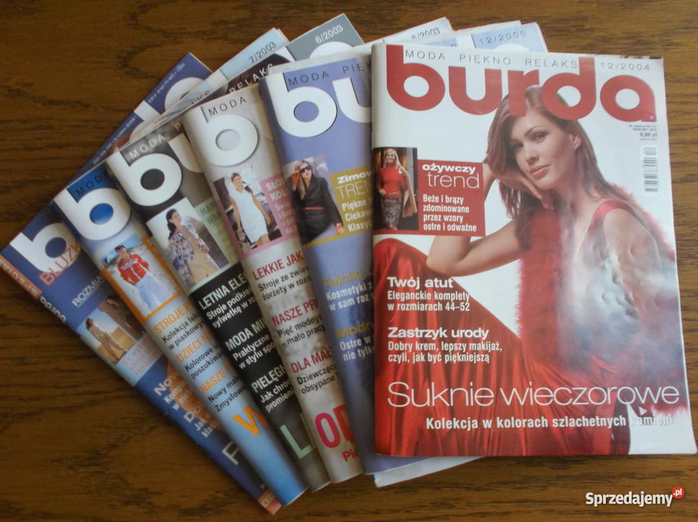Burda z wykrojami numery archiwalne Rok wydania 2005 Czersk