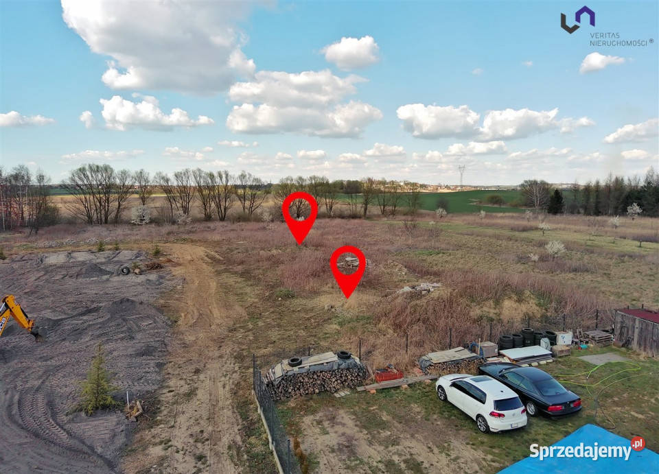 sprzedaży działki Bobrowniki 1479m2 gaz sprzedam