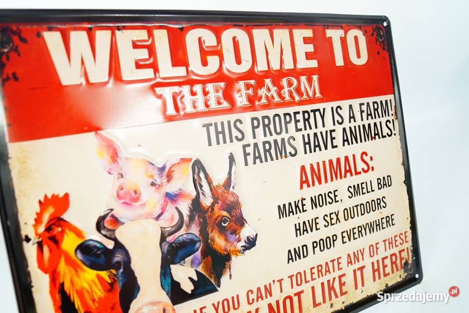Metalowy szyld reklama plakat Welcome To the Gizałki sprzedam