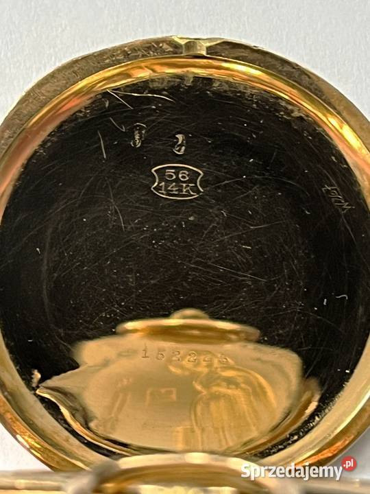 złoty zegarek szwajcarski 14k Antyki Bielsko-Biała
