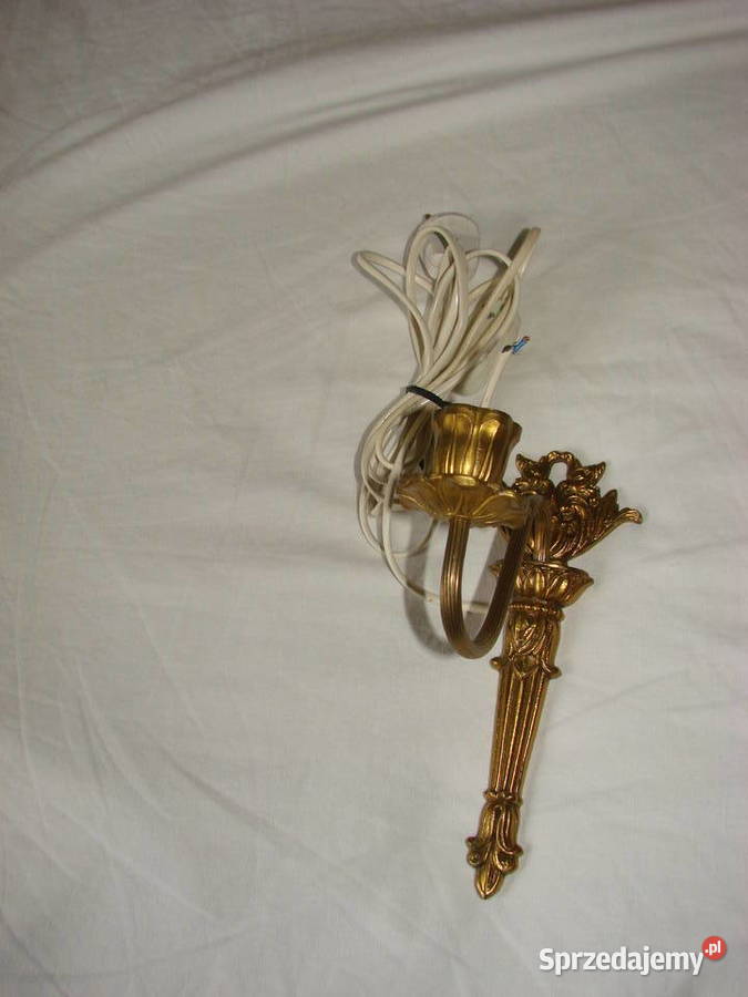 mosiężny kinkiet sprzedam