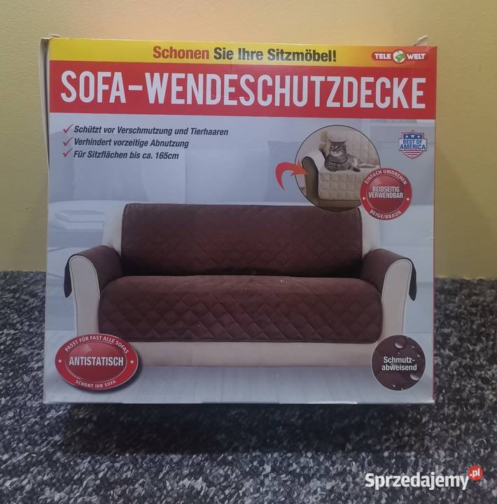 Narzuta na kanapę ochraniacz na sofę dwuosobową wielkopolskie Trzcianka