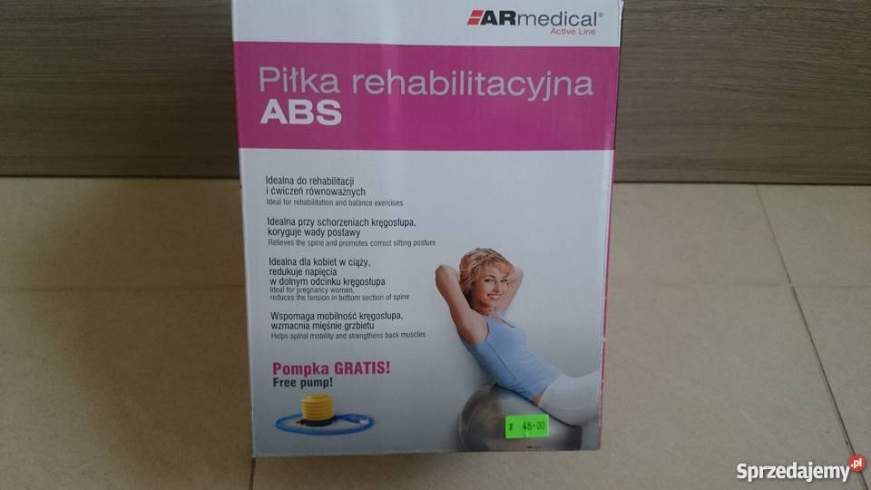 Piłka rehabilitacyjna ABS55 55 czerwona Kielce