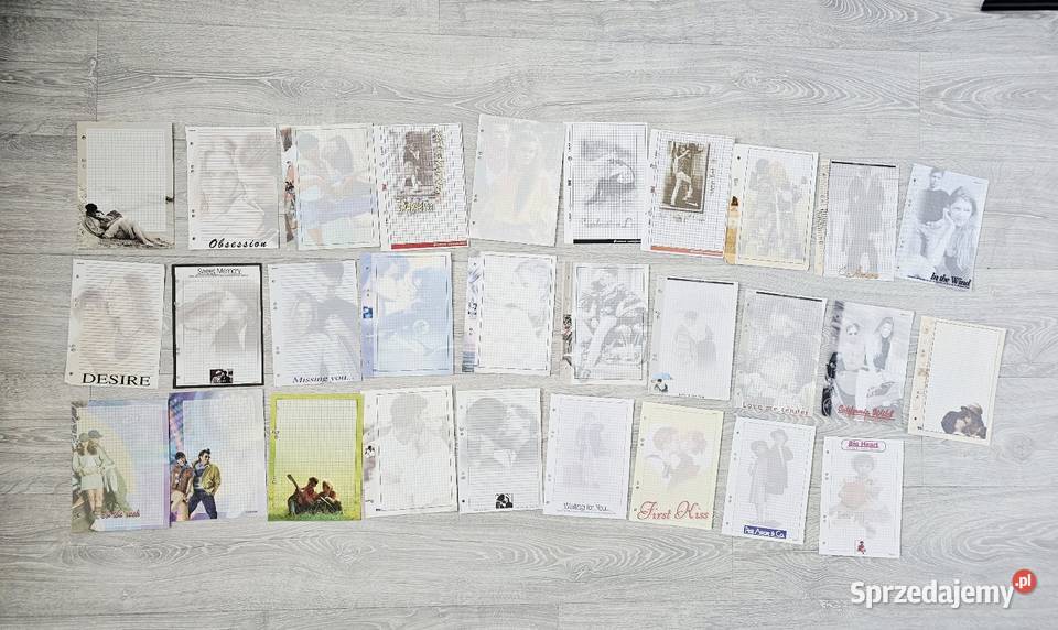 Duże karteczki do segregatora miłość ludzie pary Łomianki Dolne sprzedam