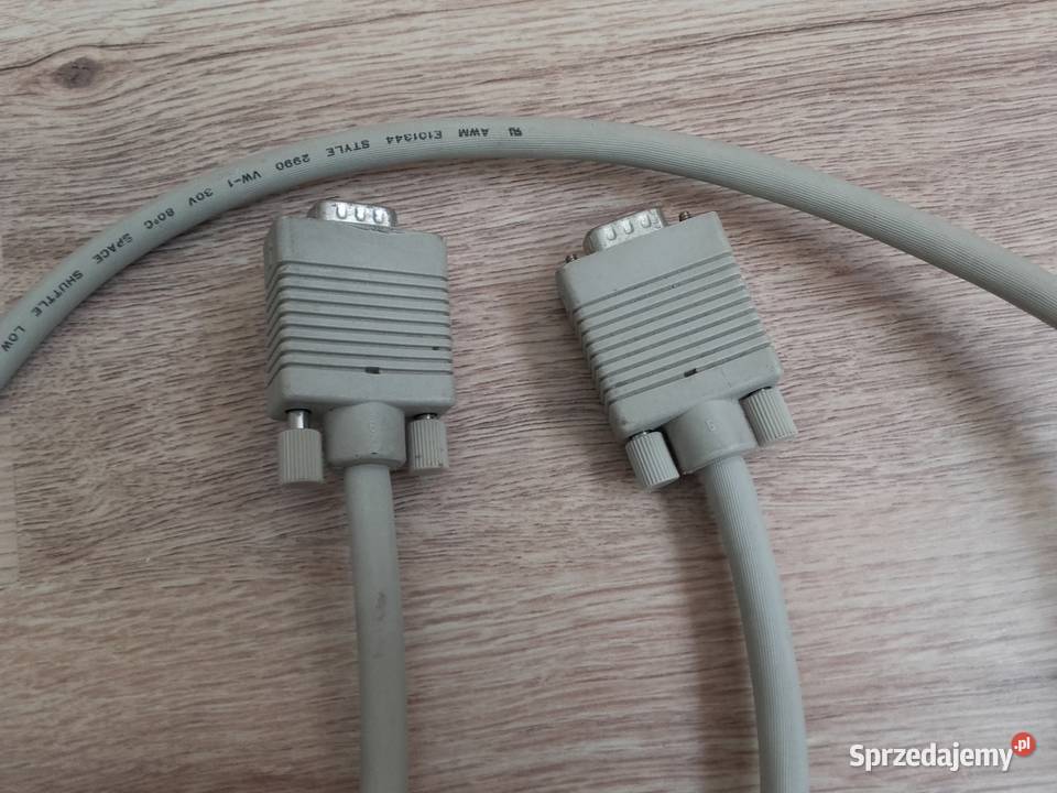Kabel VGA DSUB SVGA 125m 125 używany kolor biały
